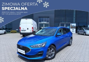 Ford Focus IV Kombi Facelifting 1.0 EcoBoost 125KM 2024 Ford Focus SW 1.0 EcoBoost Hyb 125KM TitaniumX Pakiet Winter SalonPL FV23, zdjęcie 1