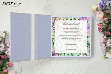 Księga gości na CHRZEST Kwiatowy Wianek