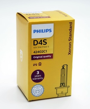 Лампа накаливания Ксеноновая лампа Philips D4S 35 Вт 42 В ОРИГИНАЛЬНАЯ НОВАЯ 1 шт.