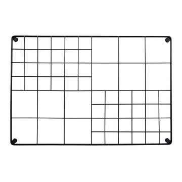 Organizer Tablica kratka z drutu 60x40 kol. czarny