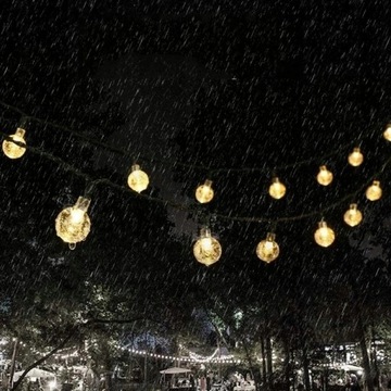 Светодиодная солнечная гирлянда, садовые фонари, 100 светодиодных шаров.