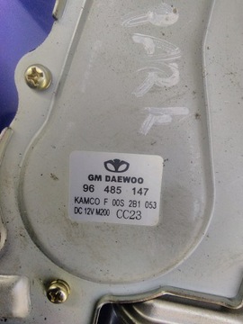 CHEVROLET SPARK MECHANIZMUS STĚRAČE ZADNÍ 96485147