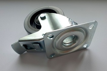 Колесо 100 мм РЕЗИНОВОЕ колесо STRONG 600 KG шариковый тормоз