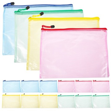 PUZZLE POUCH PAPIEROWE POJEMNIKI NA TECZKI PRZEZROCZYSTY PLASTIK