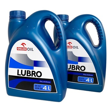 ORLEN OIL LUBRO 20W-50 SF/CC Mineralny olej silnikowy gęsty 2x 4l