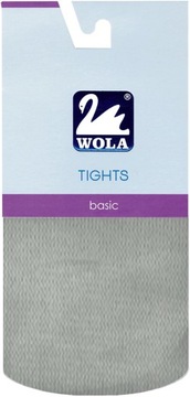 КОЛГОТКИ WOLA ПЛАТНИЦЫ, ХЛОПОК 128/134 СЕРЫЙ
