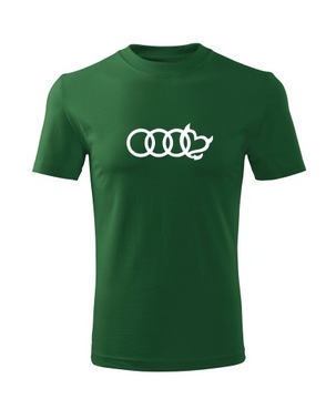 Koszulka T-shirt męska M88 AUDI Q5 Q7 zielona rozm 3XL