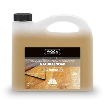 Woca Soap Natural 2.5L Mydło do Podłóg Olejowanych Woskowanych Paneli Blatu