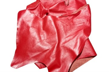 KAWAŁKI SKÓRY WŁOSKIE - Segregowane, Czerwony 1 kg