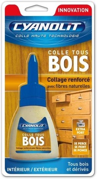 KLEJ DO DREWNA CYANOLIT BOIS BLISTER WODOODPORNY