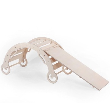 Деревянная качелька и горка - ЛеоНель Монтессори