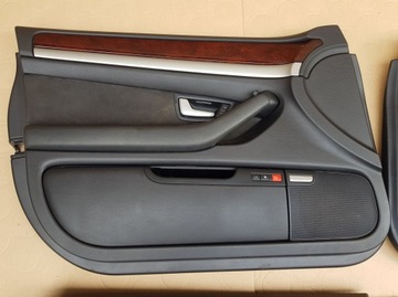 AUDI A8 D3 КОМПЛЕКТ ОБИВКИ ДВЕРЕЙ ОРИГИНАЛ