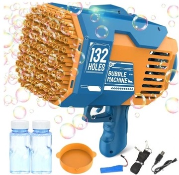PISTOLET NA BAŃKI MASZYNA BAZOOKA DO BANIEK + PŁYN