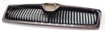Гриль-трубач фронт Skoda Octavia II MK2 2004-2008 Хром черный хром