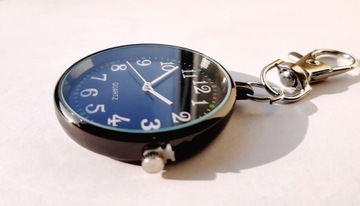Nowy, czytelny zegarek kieszonkowy - busola, sikor - brelok, przywieszka