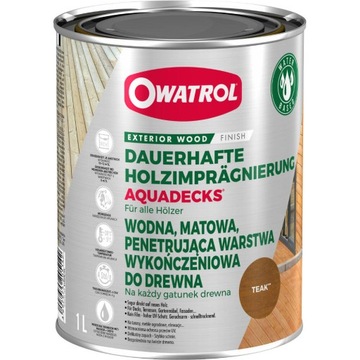 Aquadecks saturator drewna olej Teak 1l