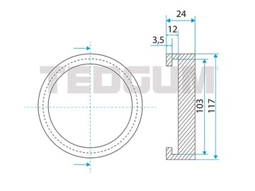 PODKŁADKA PODNOŚNIKA PODUSZKA UNIWERSALNA 00844201 TED-GUM