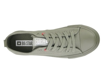 TRAMPKI damskie buty BIG STAR tenisówki niskie khaki z tkaniny JJ274004 37