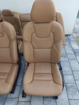 СИДЕНЬЯ СИДЕНЬЯ КОРИЧНЕВЫЕ КОЖАНЫЕ VOLVO S90 LONG L541 2017-