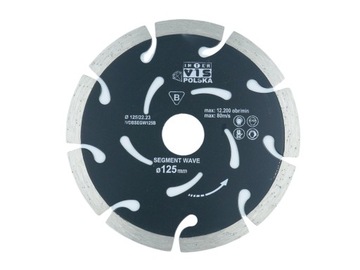 TARCZA 125 MM SEGMENT DIAMENTOWA DO BETONU KOSTKI