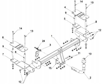 SPOLEHLIVÝ NOVÝ ZAŘÍZENÍ(HÁK) TÁŽNÝ OPEL SIGNUM 2003DO2009