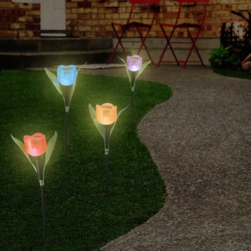 Газонный светильник на солнечных батареях Patio Tulipan 12 шт.