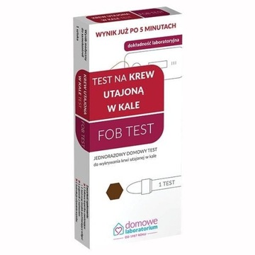 Test FOB do wykrywania krwi utajonej w kale, 1 szt