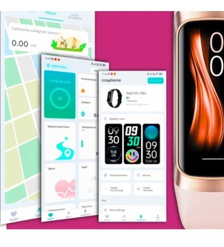KROKOMIERZ SMARTWATCH OPASKA TLEN KCAL KROK AMOLED