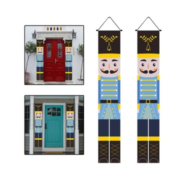 2023 Новогоднее украшение Баннер Рождественский Щелкунчик Занавес E Стиль