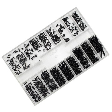 500 шт. НАБОР МАЛЕНЬКИХ МИНИ-ВИНТОВ РАЗМЕРАМИ ОТ 1 мм до 2 мм + ОТВЕРТКА