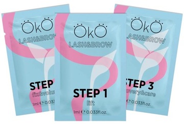 ZESTAW DO LAMINACJI OKO RZĘS I BRWI 1-2-3 SASZETKI