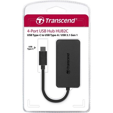 ХАБ TRANSCEND TS-HUB2C USB C 4X USB 3.1 GEN 1