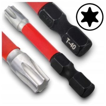 BIT MAGNETYCZNY TORX GROT 50 MM DŁUGI TX 40 UDAROWA KOŃCÓWKA DO WKRĘTARKI