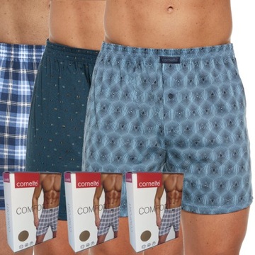 CORNETTE bokserki COMFORT luźne szorty 3 pak 3 szt