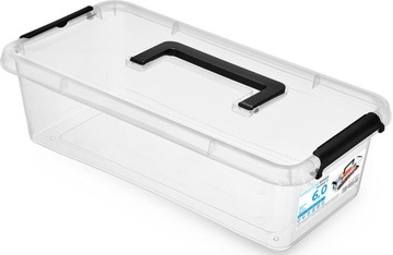 MOXOM - Pojemnik plastikowy - Pudełko + pokrywka - organizer - 6 L