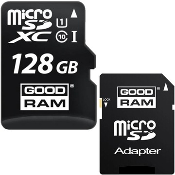 KARTA PAMIĘCI 128GB microSD Goodram + adapter