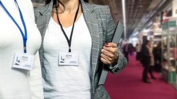 Identyfikator ARGO Identyfikatory OPAK.50 holder z taśmą - czarną