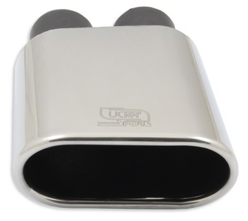 Конец глушителя | для двух труб | 145x75 мм | ЛЕВЫЙ