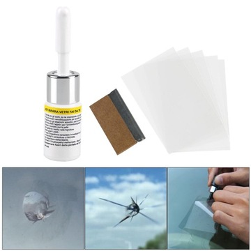 6x комплект для ремонта лобового стекла автомобиля