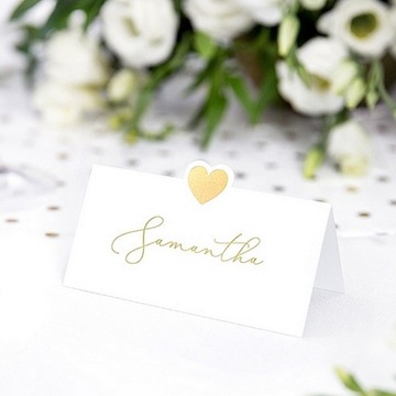 ВИЗИТКИ Золотое Сердце 10 шт.