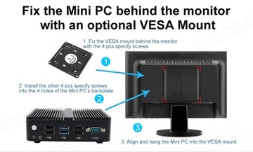 Мини-ПК Intel Atom 4x LAN RS232 VPN-маршрутизатор с поддержкой IoT