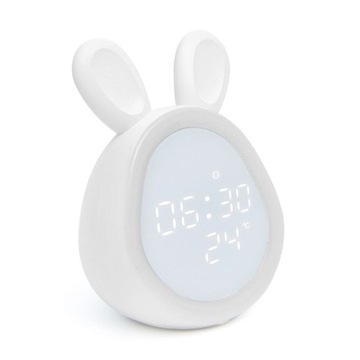 Zgodny z Bluetooth zegar z budzikiem LED lampka no
