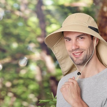 МУЖСКАЯ ШЛЯПА С УФ-ЗАЩИТОЙ SAFARI BOONIE ШИРОКОПОЛАЯ ШЛЯПА