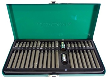 TORX IMBUS XZN ZESTAW MOCNYCH BITÓW 40cz JONNESWAY