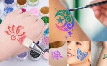 БЛЕСКИ ТАТУ ДЛЯ ДЕТЕЙ, РУЧКИ, БОЛЬШОЙ НАБОР