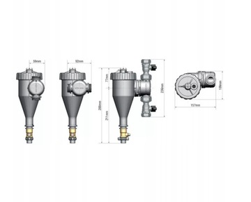 Магнитный фильтр FERNOX TF1 Total Filter 28 мм + ингибитор коррозии F9 500 мл
