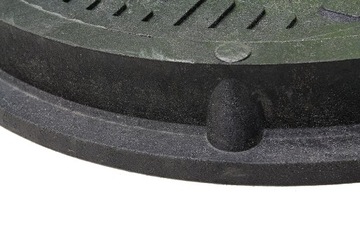 Люк для колодца септика, круглая крышка, не чугун, 75см, садовый, до 1,5 Тонны