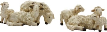 2 Śliczne Grupy Owiec- 3,5cm wys. do figur 10-12cm