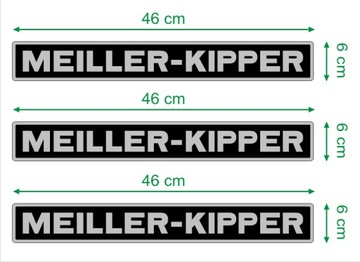 NAKLEJKA NAKLEJKI - MEILLER-KIPPER - kpl. - 3 szt.