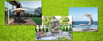 СКЛАДНАЯ СКАМЬЯ 180 см узор GARDEN BOARD, коричневый